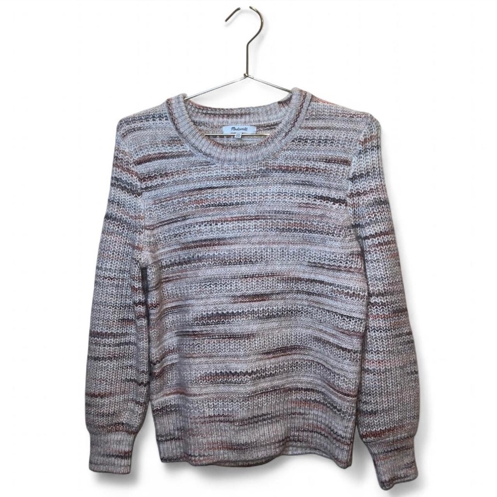 Madewell XXS Neutral‎ Space Dye Knit Sweater Cotton Blend Cozy Pullover